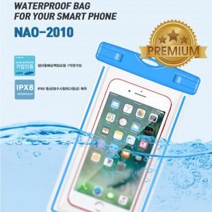 [나오테크]NAO-2010 스마트폰방수팩/IPX8/양면투명안전인증